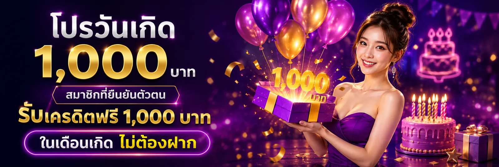 โปรวันเกิด 1,000 บาท